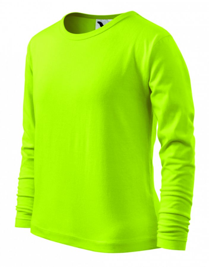 Dětské tričko dlouhý rukáv FIT-T LS 121 limetková vel. 122 - Obrázek Dětské tričko dlouhý rukáv FIT-T LS 121 limetková vel. 122 - Obrázek